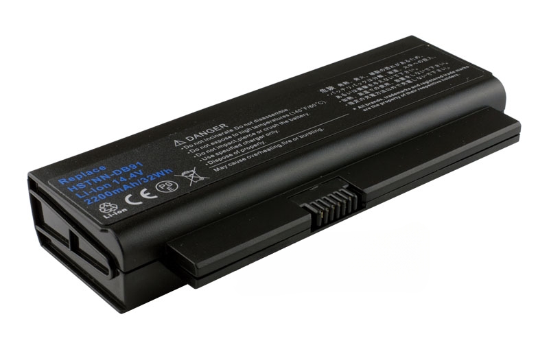 14.4V 3300mAh/32Wh 4-Cell Battery for HP ProBook 4210s 4310s 4311s (P/N: HSTNN-DB91 HSTNN-OB91 HSTNN-XB91) – Front view top 45° angle