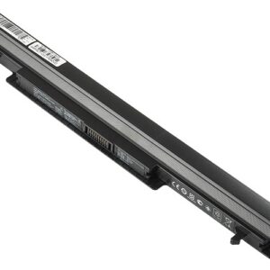 14.4V 37Wh 4-cell battery for ASUS A46 A56 K46 K56 R405 R505 S550 (P/N: A31-K56 A32-K56 A41-K56 A42-K56) – Front view top 45° angle