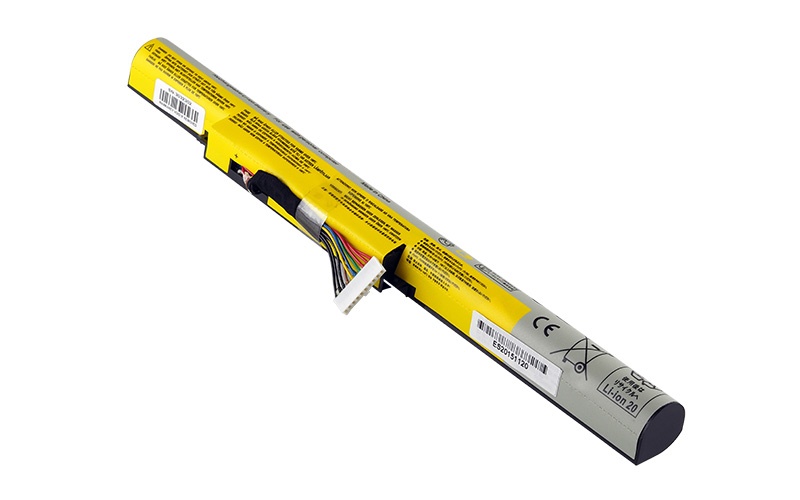 14.4V 37Wh 4-Cell Battery for Lenovo IdeaPad Z410 Z510 (P/N: L12L4K01 L12M4E21 L12S4E21 L12S54K01) – Front view top 45° angle