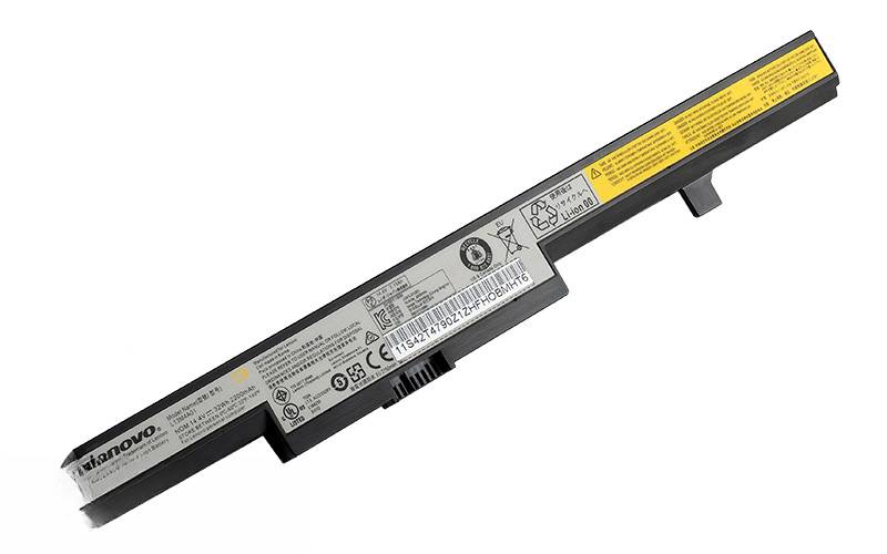 14.4V 38Wh 4-cell battery for Lenovo B50 B40 G550s M4400 M4500 (P/N: 45N1183 45N1182 L12L4E55 L13L4A01 L13M4A01 L13S4A01) – Front view top 45° angle