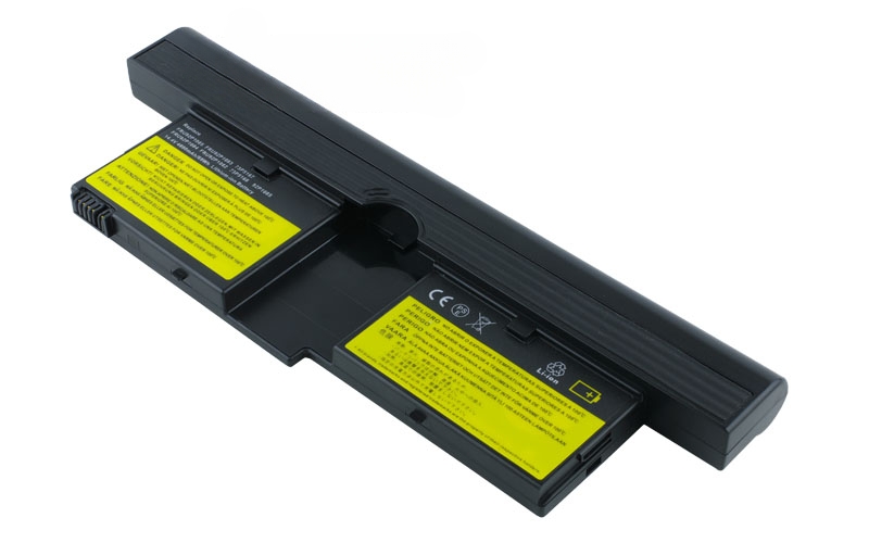 14.4V 4000mAh/57Wh Li-Polymer Battery for IBM ThinkPad X41 Tablet (P/N: FRU 92P1082 FRU 92P1083 FRU 92P1084 FRU 92P1085 73P5167 73P5168) – Front view top 45° angle