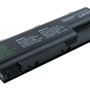 14.4V 4400mAh/63Wh 8-Cell Battery for HP Pavilion DV8000 DV8000t DV8000z DV8200 DV8300 (P/N: HSTNN-DB20 HSTNN-IB20 HSTNN-OB20 395789-001 403808-001 EG417AA) – Front view top 45° angle