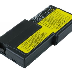 14.4V 4400mAh/63Wh 8-Cell Battery for IBM ThinkPad R32 R40 (P/N: FRU 02K7057 02K7052 02K7053 02K7054 02K7055 02K7056 02K7058 02K7059 02K7060 02K7061 02K6928 42T4600) – Front view top 45° angle