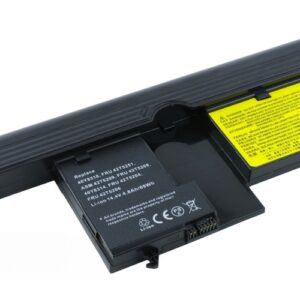 14.4V 4800mAh/69Wh 8-Cell Battery for Lenovo ThinkPad X60 X61 Tablet PC (P/N: 40Y8314 40Y8318 ASM 42T5209 FRU 42T4507 FRU 42T5204 FRU 42T5206 FRU 42T5251) – Front view top 45° angle