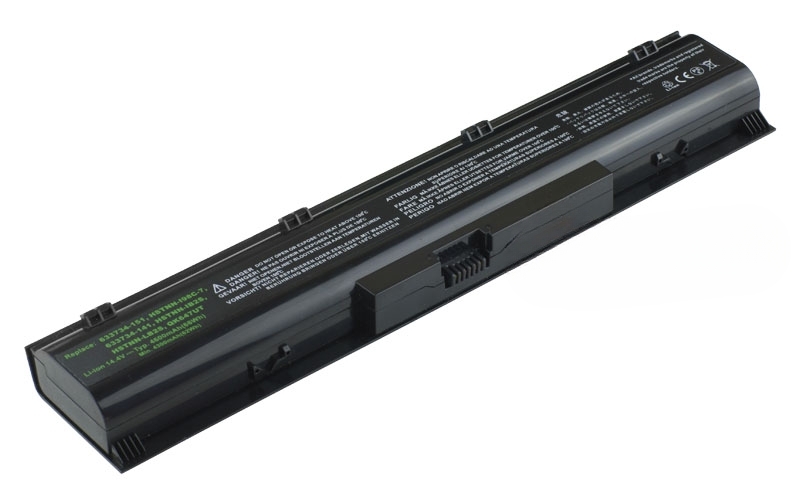 14.4V 5200mAh/75Wh 8-Cell Battery for HP ProBook 4730s 4740s (P/N: 633734-141 633734-151 633734-421 633807-001 HSTNN-I98C-7 HSTNN-IB2S HSTNN-LB2S PR08 QK647AA QK647UT) – Front view top 45° angle