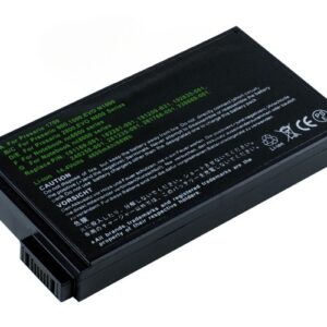 14.4V&nbsp;4400mAh/63Wh 8-Cell Battery for HP Compaq NC6000 NC8000 NX5000 NW8000&nbsp;Compaq Evo N1000C N1015V N160 N800C Compaq Presario 1500 2800 (P/N: HSTNN-IB04 PPB004A 280207-001 182281-001 265651-B25) – Front view top 45° angle