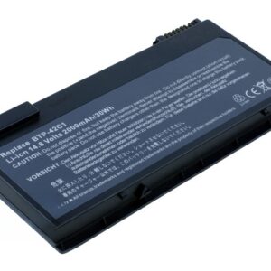 14.8V 2000mAh/30Wh Li-Polymer Battery for Acer TravelMate C100 C102 C102T C104 C110 C111 (P/N: BTP-42C1 BT.T2703.001 91.48R28.001 6M.48RBT.001) – Front view top 45° angle