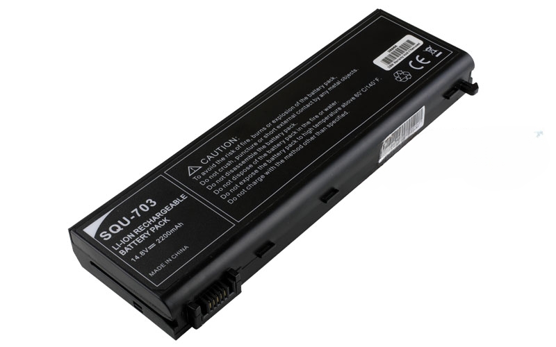 14.8V 2200mAh/33Wh 4-Cell Battery for Mecer Xpression AL-096 PL5C PL3C (P/N: SQU-703) – Front view top 45° angle