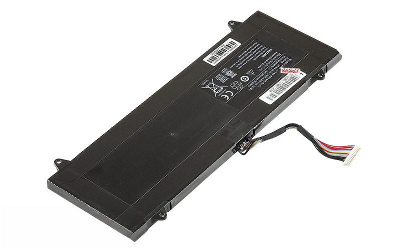 14.8V 2400mAh/35.52Wh battery for Mecer UT40II1 (P/N: UT40-4S2400-S1C1) – Front view top 45° angle