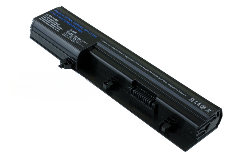 14.8V 2600mAh/38Wh 4-Cell Battery for Dell Vostro 3300 3350 (P/N: 0XXDG0 50TKN 451-11354 7W5X09C GRNX5) – Front view top 45° angle