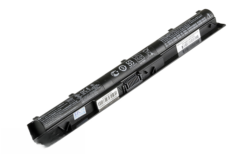14.8V 38Wh 4-cell 800049-001 HSTNN-DB6T KI04 HSTNN-LB6S battery for HP Pavilion 15-abxxx 17-gxxx series laptop – Front view top 45° angle