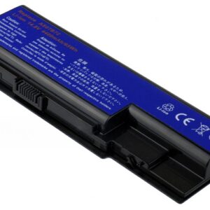 14.8V 4400mAh/65Wh 8-Cell Battery for Acer Aspire 5220 5520 5920 5930 6930G 7720 8930 Acer TravelMate 7230 7730 (P/N: AS07B31 AS07B32 AS07B42 AS07B52 AS07B72) – Front view top 45° angle