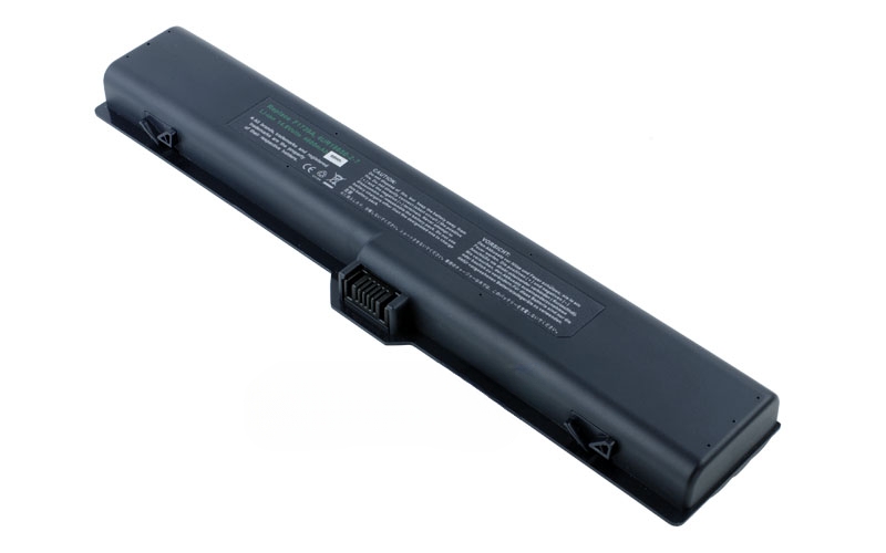 14.8V 4400mAh/65Wh 8-Cell Battery for HP OmniBook XE XE2 HP Pavilion N3000 N3150 N3200 N3400 (P/N: F1739A F1739B 4UR18650-2-7 F1753-60978) – Front view top 45° angle