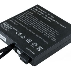 14.8V 4400mAh/65Wh 8-Cell Battery for Mecer N755II N755SI N757IA (P/N: 755-3S4000-S1P1 755-4S4400-S2M1 755-4S4000-S1S1 23-UD4000-3A) – Front view top 45° angle