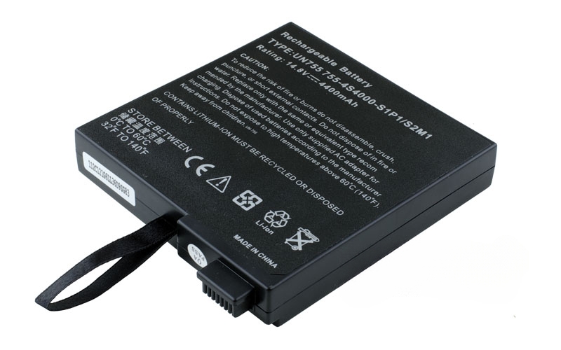 14.8V 4400mAh/65Wh 8-Cell Battery for Mecer N755II N755SI N757IA (P/N: 755-3S4000-S1P1 755-4S4400-S2M1 755-4S4000-S1S1 23-UD4000-3A) – Front view top 45° angle