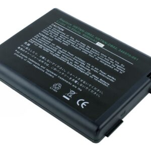 14.8V 4400mAh/65Wh 8-Cell Battery for&nbsp;HP Pavilion ZD8000 ZV5000 ZV6000 ZX5000 HP Compaq NX9100 NX9110 Compaq Presario R3000 R4000 X6000 PP2210 PP2200 (P/N:&nbsp;HSTNN-DB03 HSTNN-DB14&nbsp;346970-001 383968-001 DP399A) – Front view top 45° angle