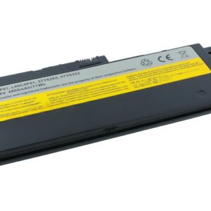 14.8V 4800mAh/71Wh Li-Polymer Battery for Lenovo IdeaPad U350 U350W (P/N: 57Y6265 L09C4P01 57Y6352 L09N8P01) – Front view top 45° angle