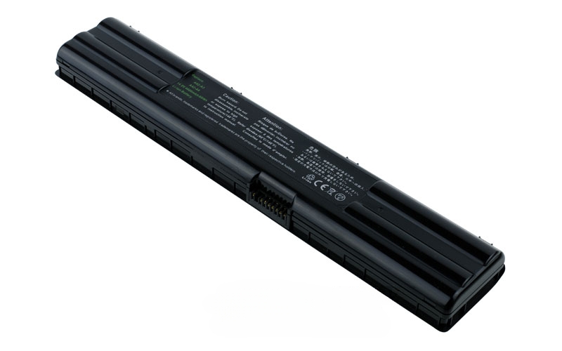 14.8V 5200mAh/65Wh 8-Cell Battery for ASUS A3 A3000 A6 A6000 A7 G2 Z91 Z92 (P/N: A42-A3 A42-A6 A41-A3 A41-A6 70-NA51B2100 90-NA51B2200) – Front view top 45° angle