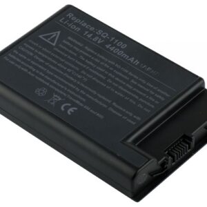14.8V 5200mAh/77Wh 8-Cell Battery for Acer Aspire 1450 Acer Ferrari 3000 3200 3400 Acer TravelMate 6000 800 8000 (P/N: SQ-1100 SQ-2200 SQ-202 BTP-650) – Front view top 45° angle