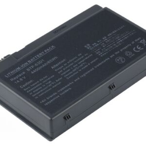 14.8V 5200mAh/77Wh 8-Cell Battery for Acer Aspire 3020 3025 3610 Acer TravelMate C300 C301 C302 C303 C310 2410 4400 (P/N: BTP-63D1 BTP-AFD1 BTP-AGD1) – Front view top 45° angle