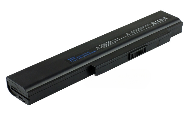 14.8V 5200mAh/77Wh 8-Cell Battery for ASUS V1 V1j V1Jp V1S V1Sn ASUS Lamborghini VX2 (P/N: A42-V1 90-NGF1B1000 90-NGF1B1100) – Front view top 45° angle