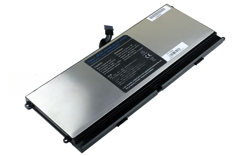 14.8V 53Wh Li-Polymer Battery for Dell XPS 15z L511Z (P/N: 0HTR7 201106) – Front view top 45° angle