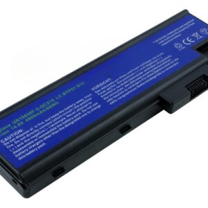 14.8V 65Wh 8-Cell Battery for Acer Aspire 3660 5620 5670 7110 9400 Acer TravelMate 4210 4670 5600 7510 (P/N: 4UR18650F-2-QC218 BT.00803.014 BTP-BCA1 LC.BTP01.013 LIP-6198QUPC SY6 LIP-8208QUPC SY6) – Front view top 45° angle