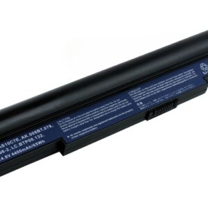 14.8V 65Wh 8-Cell Battery for Acer Aspire 5943G 5950G 8943G 8950G AS5943G 8943G (P/N: AS10C7E AS10C5E AK.008BT.079 BT.00807.028 LC.BTP00.132) – Front view top 45° angle
