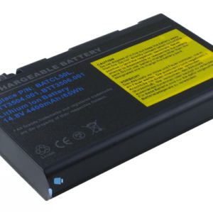 14.8V 65Wh 8-Cell Battery for Mecer Xpression DL76 DL76 Acer Aspire 9010 9100 9500 Acer TravelMate 2350 290 4050 4650 (P/N: BATCL50L BATCL50L4 BT.00803.005 LC.BTP04.001) – Front view top 45° angle