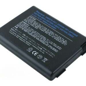 14.8V 6600mAh/98Wh 12-Cell Battery for HP Pavilion ZD8000 ZV5000 ZV6000 ZX5000 HP Compaq NX9100 NX9110 Compaq Presario R3000 R4000 X6000 (P/N: HSTNN-DB14 HSTNN-DB03 346970-001 383968-001 DP399A) – Front view top 45° angle