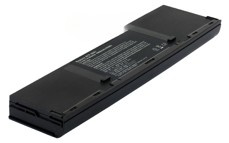 14.8V 77Wh 8-Cell Battery for Acer Aspire 1360 1365 1620 5010 Acer Extensa 2000 2500 Acer TravelMate 240 250 2000 (P/N: BTP-58A1 BTP-59A1 BTP-60A1) – Front view top 45° angle