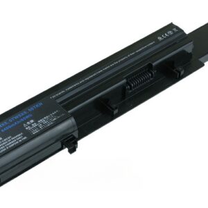 14.8V 77Wh 8-Cell Battery for Dell Vostro 3300 3350 (P/N: 07W5X0 0XXDG0 312-1007 451-11354 451-11355 451-11544 50TKN 7W5X09C GRNX5 NF52T) – Front view top 45° angle