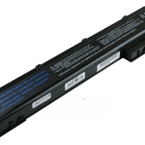 14.8V 77Wh 8-Cell Battery for HP EliteBook 8560w 8570w 8760w 8770w (P/N: 632113-151 632425-001 632427-001 HSTNN-F10C HSTNN-I93C HSTNN-IB2P HSTNN-LB2P QK641AA VH08XL) – Front view top 45° angle