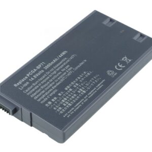 14.8V 77Wh 8-Cell Battery for Sony VAIO PCG-705 PCG-808 PCG-767 PCG-F26 PCG-F270 PCG-F570 PCG-XR9F (P/N: PCGA-BP71 PCGA-BP71A PCGA-BP1N PCGA-BP7) – Front view top 45° angle