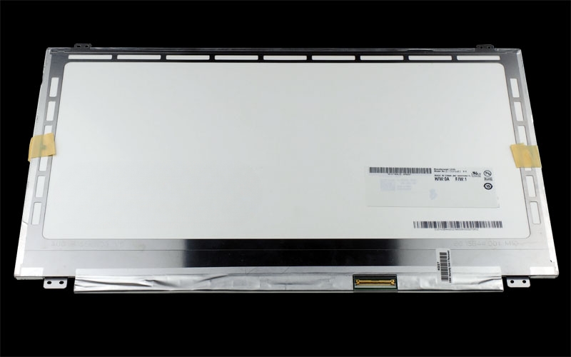 15.6" FHD LCD Screen - LED Backlight - Resolution: 1920X1080 - Glossy Surface - Standard 40-Pin Bottom-Right Connector - Slim Profile – Front view – display panel