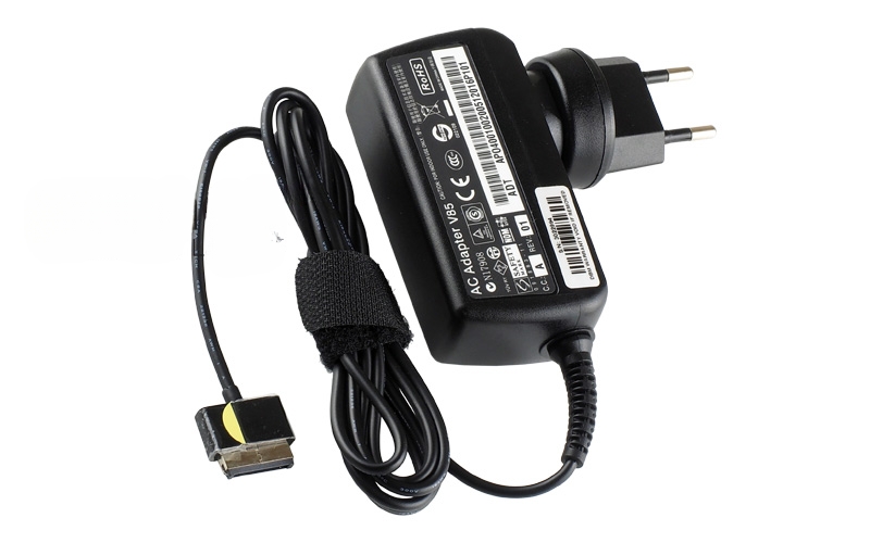 15V 1.2A 18W AC Adaptor for ASUS Transformer Pad TF300T VivoTab TF600T TF810C (P/N: ADP-40TH A) – Angled front – 3 sides visible