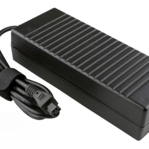 15V 8A 120W AC Adaptor for Toshiba Satellite A20 A40 A45 Qosmio G30 (P/N: PA3237E PA3507U PA3507E) – Angled front – 3 sides visible