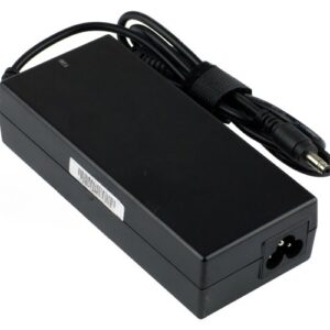 18.5V/19V 4.9A/4.74A 90W AC Adaptor for HP Compaq NC8230 6820s HP Pavilion DV9000 DV9500 LG LW50 LS55 (P/N: 374791-001 PA-1900-08H1 LSE0202C1990) – Angled front – 3 sides visible