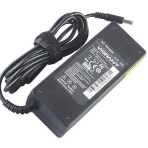 19.5V 4.62A 90W AC Adapter for DelL Inspiron 15 5555 5558 5559 Vostro 5471 (4.5mm/3.0mm with middle pin) – Angled front – 3 sides visible