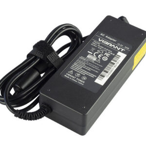 19.5V 4.7A 90W AC Adaptor for Sony VAIO VGN-FJ68GP VGN-FW11 VGN-FE550 VGN-SZ4 (P/N: PCGA-AC19V3 VGP-AC19V10 VGP-AC19V23 VGP-AC19V26) – Angled front – 3 sides visible