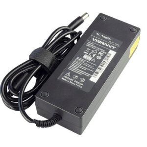 19.5V 6.7A 130W charger for Dell laptops (compatible p/n:0JU012 DA130PE1-00) – Angled front – 3 sides visible