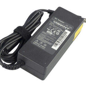 19V/18.5V 4.74A/4.9A 90W AC Adaptor for HP ProBook 4710s 4720s 6545b 6550b HP EliteBook 2730p 6530p (P/N: PA-1900-08H1 374473-001 384020-002 463552-003) – Angled front – 3 sides visible