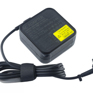 19V 3.42A 65W AC Adapter for ASUS Pro P2520LA P2520SA BU400A - Genuine ASUS part – Angled front – 3 sides visible