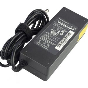 19V 4.74A 90W AC Adaptor for Mecer Xpression EL80 EL81 255II3 – Angled front – 3 sides visible