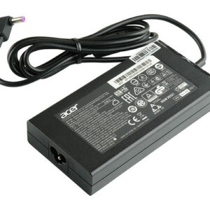 19V 7.1A 135W AC Adapter for Acer Aspire 8943G 7551G 5943G 7741G – Angled front – 3 sides visible