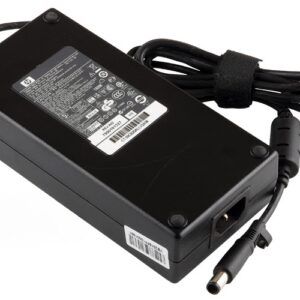 19V 9.5A 180W AC Adaptor for HP Laptop (P/N: PA-1181-08 397804-001 397748-001 HSTNN-LA03) – Angled front – 3 sides visible