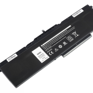 1FXDH 1WJT0 Battery for Dell Latitude 15 5501 5511 Precision 3541 3551 (11.55V 99Wh 6-Cell Li-Poly) – Front view top 45° angle