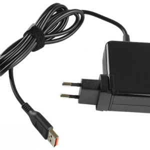 20V 3.25A 65W charger for Lenovo YOGA 3 Pro-1370 YOGA 900-ISK – Angled front – 3 sides visible