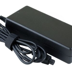 20V 4.5A 90W AC Adaptor for Dell Latitude CPI CPX C510 C600 C800 C810 Inspiron 1100 2500 2600 8000 (P/N: A10953-56 310-1461 310-7500) – Angled front – 3 sides visible