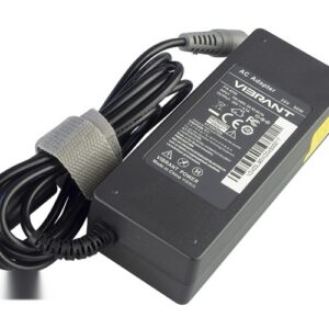 20V 4.5A 90W AC Adaptor for IBM/Lenovo Thinkpad R61 T61 SL500 SL510 Lenovo IdeaPad V100 V200 (P/N: 40Y7660 92P1104 92P1157) – Angled front – 3 sides visible